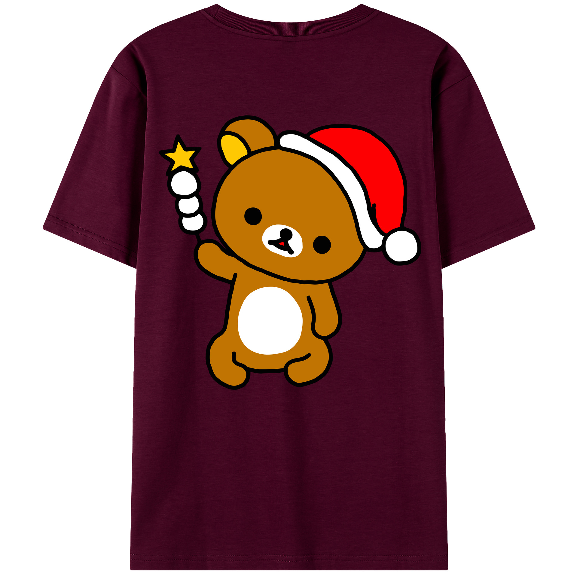 （画像用） リラックマ リラックマ キイロイトリ Rilakkuma Korilakkuma Kiiroitori レディース半袖Tシャツ(バックプリント)